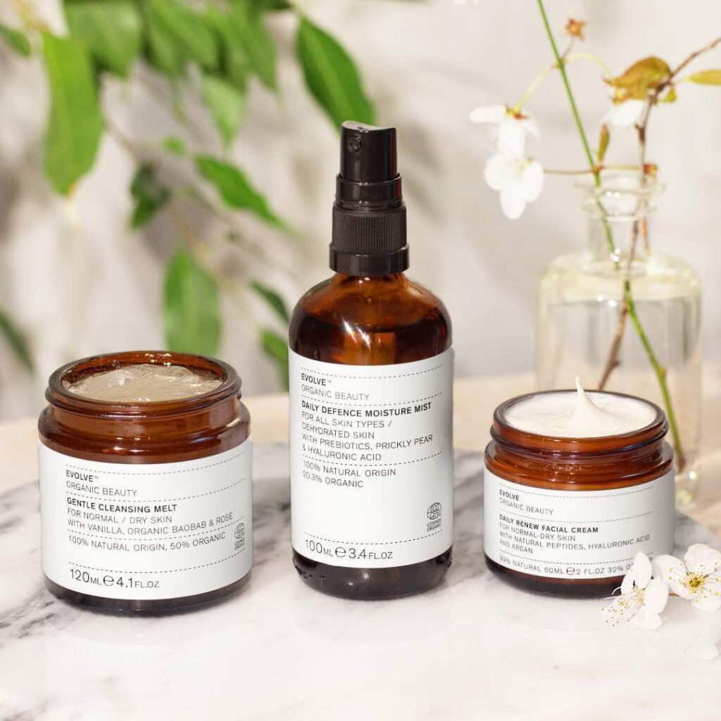 Evolve Organic Beauty sustainable beauty brand in the UK